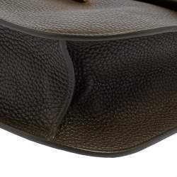 Pre Owned Tom Ford Dark Olive Green Leather Tara Crossbody Bag