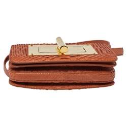 Tom Ford Orange Python Small Natalia Crossbody Bag