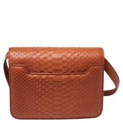 Tom Ford Orange Python Small Natalia Crossbody Bag
