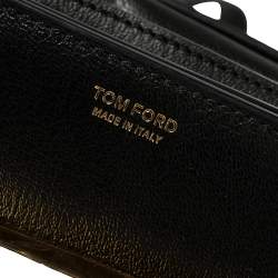 مملوكة مسبقًا Tom Ford Black Leather Small Natalia Crossbody Bag
