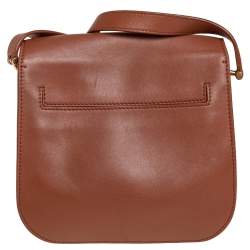 Pre Owned Tom Ford Tan Leather Mini Tara Crossbody Bag