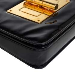 Tom Ford Black Patent Leather Natalia Crossbody Bag