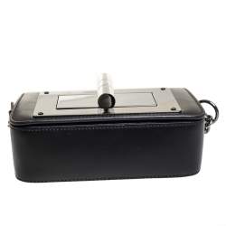 Pre Owned Tom Ford Black Leather Mini Natalia Chain Shoulder Bag