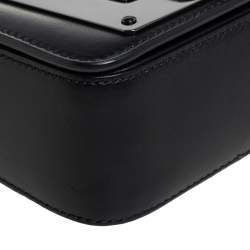 Pre Owned Tom Ford Black Leather Mini Natalia Chain Shoulder Bag