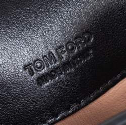 Pre Owned Tom Ford Black Leather Mini Natalia Chain Shoulder Bag