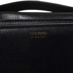 Tom Ford Black Leather Medium Natalia Shoulder Bag