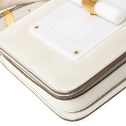 Pre Owned Tom Ford White Leather Small Natalia Crossbody Bag