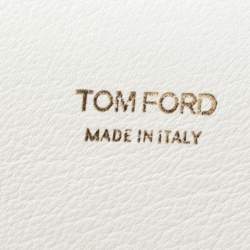 Pre Owned Tom Ford White Leather Small Natalia Crossbody Bag