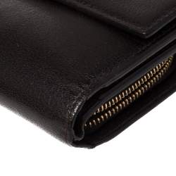 Tom Ford Dark Brown Leather Natalia French Wallet