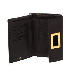 Tom Ford Dark Brown Leather Natalia French Wallet