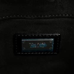 Pre Owned Tom Ford Black Patent Leather Large Natalia Shoulder Bag