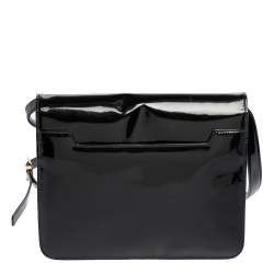Pre Owned Tom Ford Black Patent Leather Large Natalia Shoulder Bag