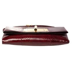 Tom Ford Dark Red Python Natalia Convertible Clutch
