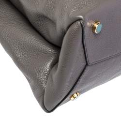 Tom Ford Grey Leather TF Icon Satchel 