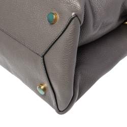 Tom Ford Grey Leather TF Icon Satchel 