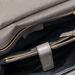 Tom Ford Grey Leather TF Icon Satchel 