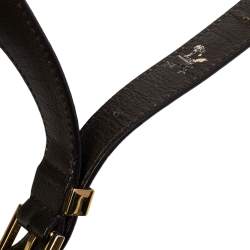Pre Owned Tom Ford Dark Beige Leather Large Natalia Shoulder Bag