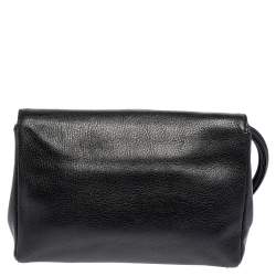 Pre Owned Tom Ford Black Leather Natalia Wristlet Clutch