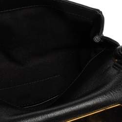 Pre Owned Tom Ford Black Leather Natalia Wristlet Clutch