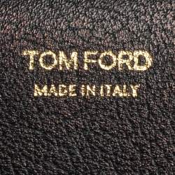 Pre Owned Tom Ford Black Leather Large Natalia Shoulder Bag