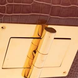 Tom Ford Brown Alligator Natalia Clutch