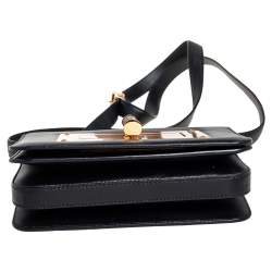 مملوكة مسبقًا Tom Ford Black Leather Small Natalia Shoulder Bag