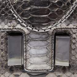 Pre Owned حقيبة كتف توم فورد سيينا جلد ثعبان ميتالك