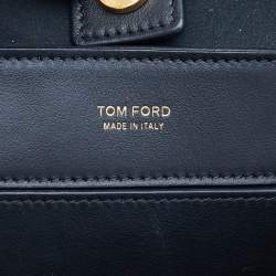Pre Owned Tom Ford Metallic Gold Python Mini T Tote