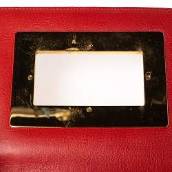 Pre Owned حقيبة كتف توم فورد ناتاليا جلد ونوبوك برتقالي صغيرة