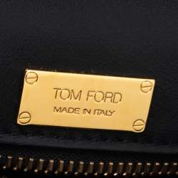 Tom Ford Metallic Burgundy Python Natalia Convertible Clutch
