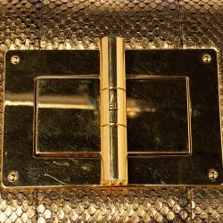 مملوكة مسبقًا Tom Ford Military Gold Python Small Natalia Crossbody Bag