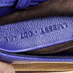 Pre Owned Tom Ford Purple Leather Mini Natalia Crossbody Bag