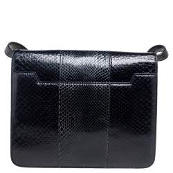 Tom Ford Black Python Large Natalia Shoulder Bag
