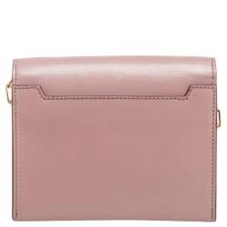 Pre Owned Tom Ford Dusky Pink Leather TF Flap Chain Shoulder Bag