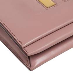Pre Owned Tom Ford Dusky Pink Leather TF Flap Chain Shoulder Bag