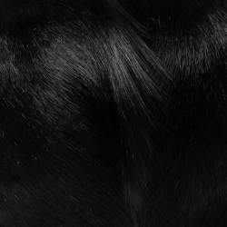 Pre Owned Tom Ford Black Pony Hair and Leather Flap Zipper Strap Shoulder Bag