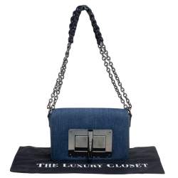 Pre Owned Tom Ford Blue Denim Medium Natalia Shoulder Bag