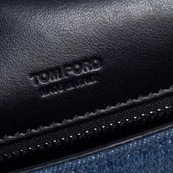 Pre Owned Tom Ford Blue Denim Medium Natalia Shoulder Bag