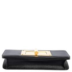 Pre Owned Tom Ford Black Leather Natalia Convertible Clutch