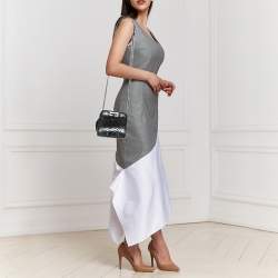 Pre Owned Tom Ford Metallic Python Small T Lock Shoulder Bag