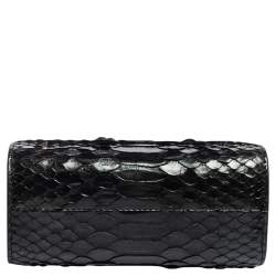 Pre Owned Tom Ford Metallic Python Small T Lock Shoulder Bag