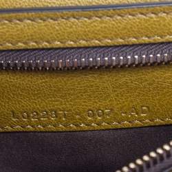 Pre Owned Tom Ford Green Suede and Leather Medium Natalia Shoulder Bag