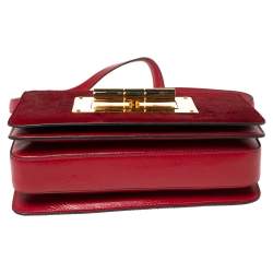 Pre Owned Tom Ford Red Calf Hair and Leather Natalia Crossbody Bag