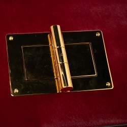 Pre Owned Tom Ford Red Calf Hair and Leather Natalia Crossbody Bag