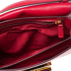 Pre Owned Tom Ford Red Calf Hair and Leather Natalia Crossbody Bag