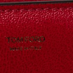 Pre Owned Tom Ford Red Calf Hair and Leather Natalia Crossbody Bag