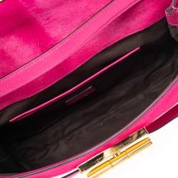 Pre Owned Tom Ford Pink Calf Hair Natalia Convertible Clutch