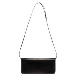 Pre Owned Tom Ford Black Leather Natalia Convertible Clutch
