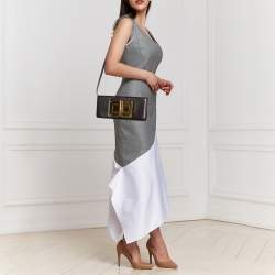 Pre Owned Tom Ford Black Leather Natalia Convertible Clutch