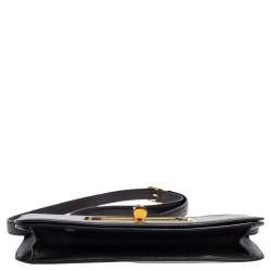 Pre Owned Tom Ford Black Leather Natalia Convertible Clutch